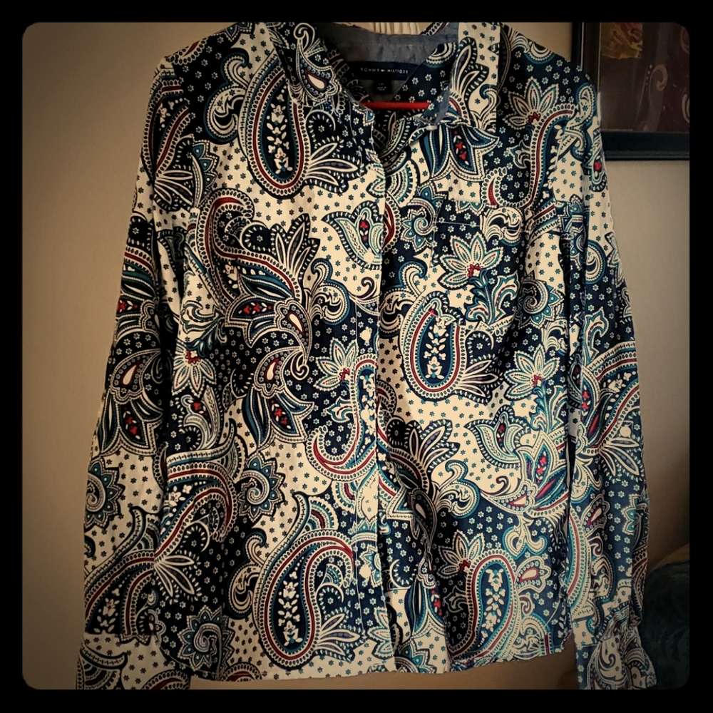 Tommy Hilfiger Paisley Button-Down Shirt